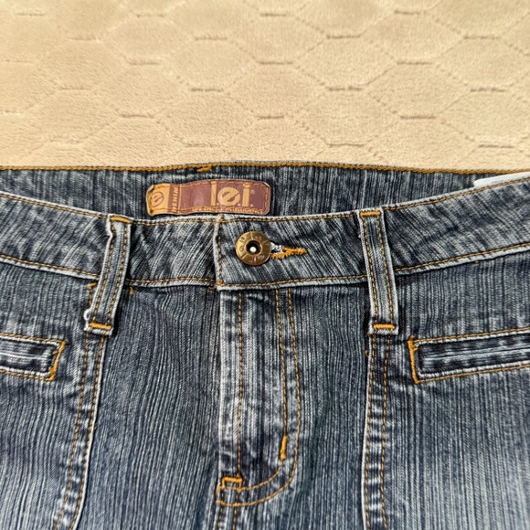 Vintage Y2K Low Rise Mini Denim Jean Skirt Size 5 Retro Festival Wear Cute - Picture 2 of 10